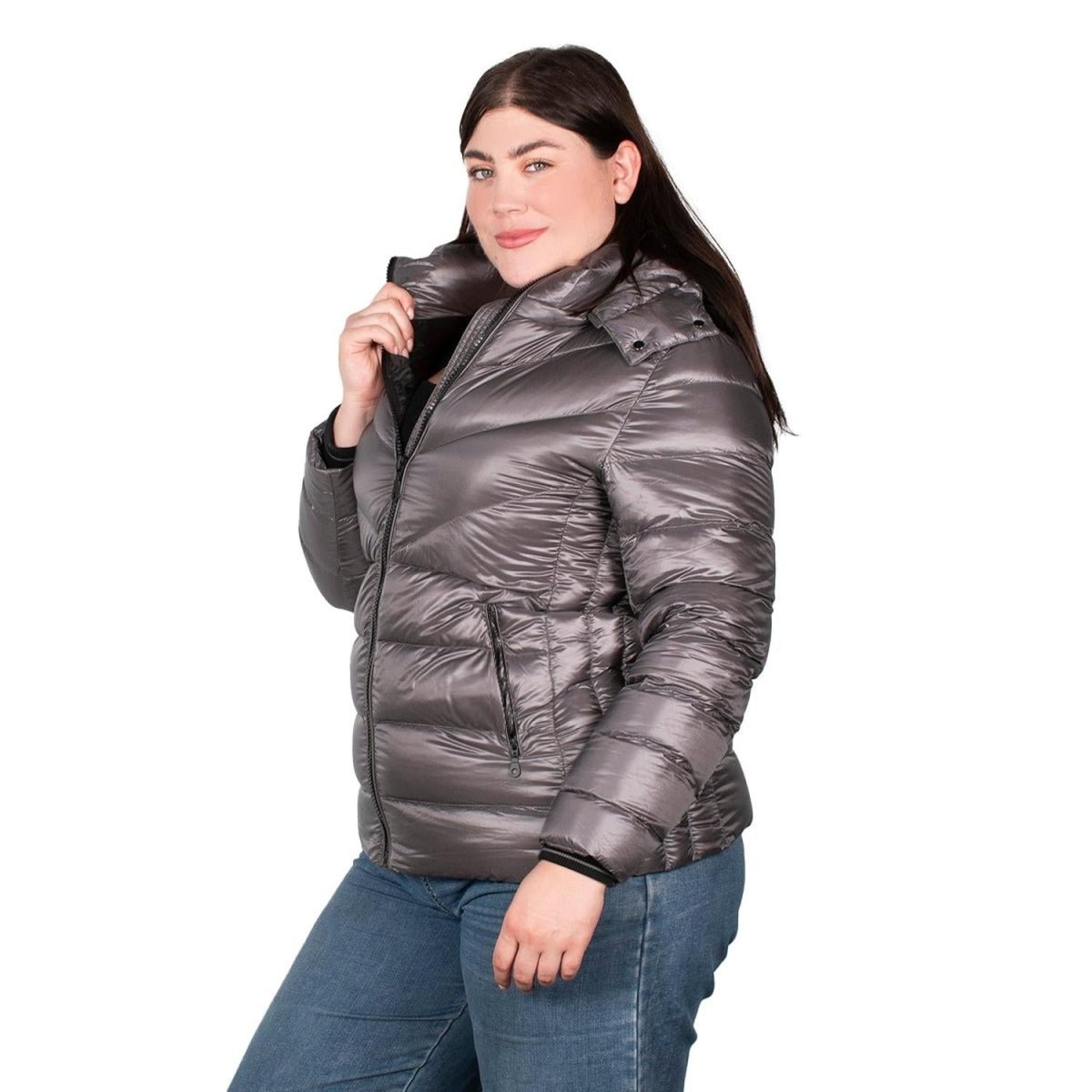 Chamarra De Pluma Mujer Premium Plus Size - Greenlander