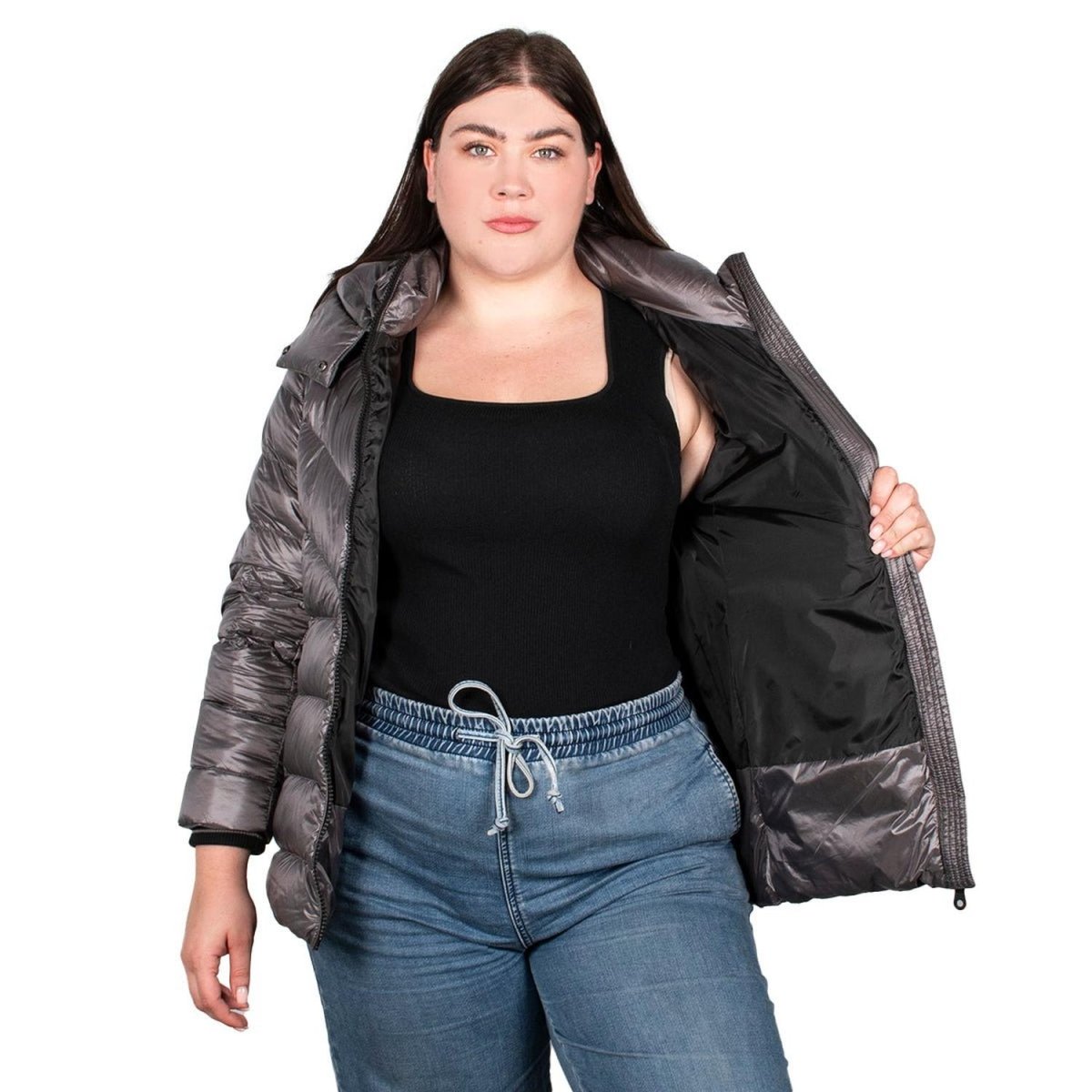 Chamarra De Pluma Mujer Premium Plus Size - Greenlander