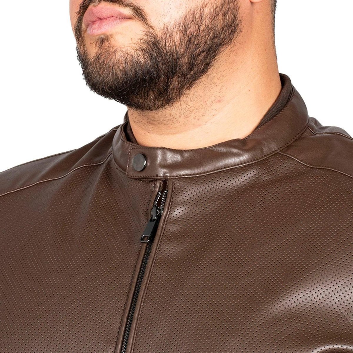 Chamarra de Vinipiel Lifestyle Hombre Plus Size - Greenlander