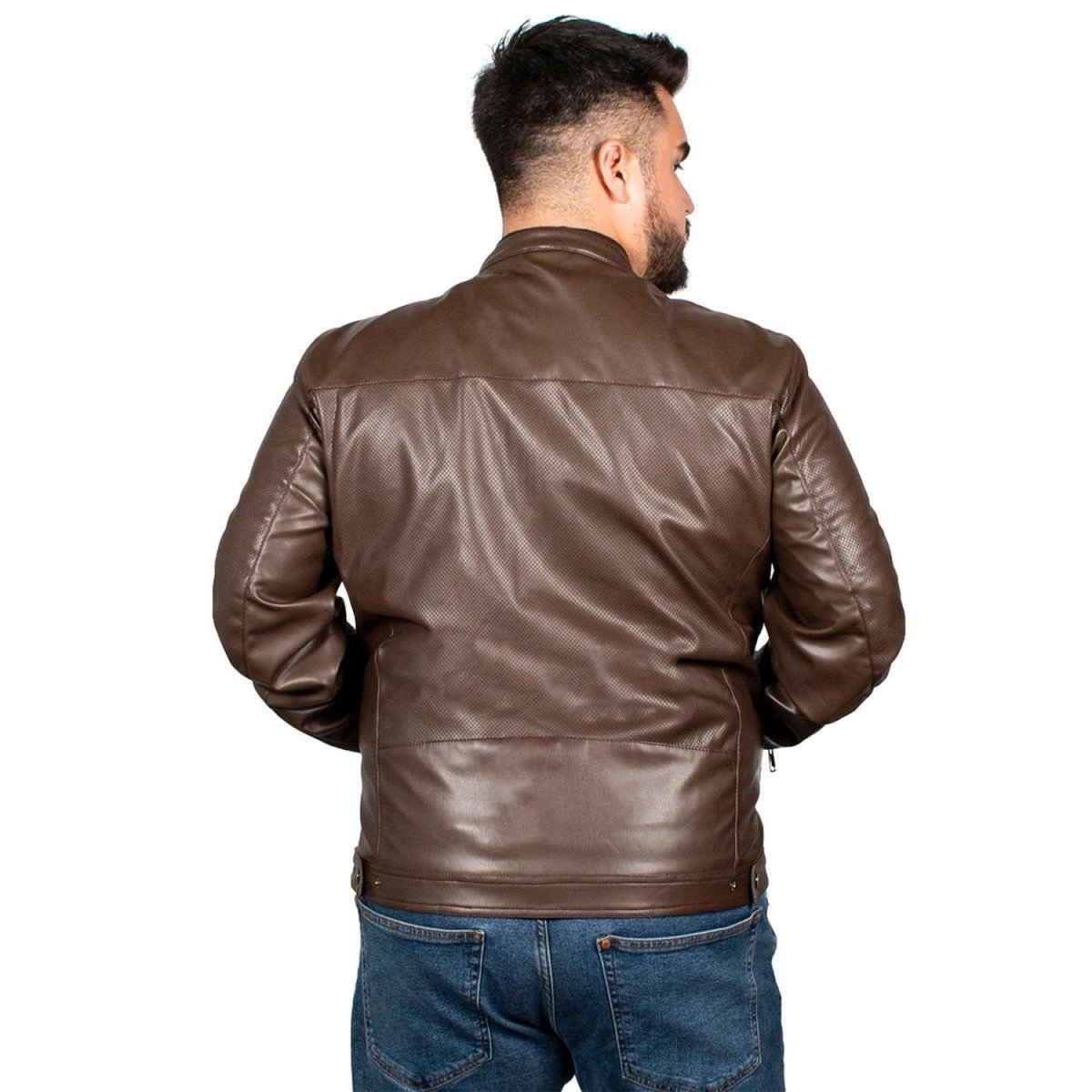 Chamarra de Vinipiel Lifestyle Hombre Plus Size - Greenlander