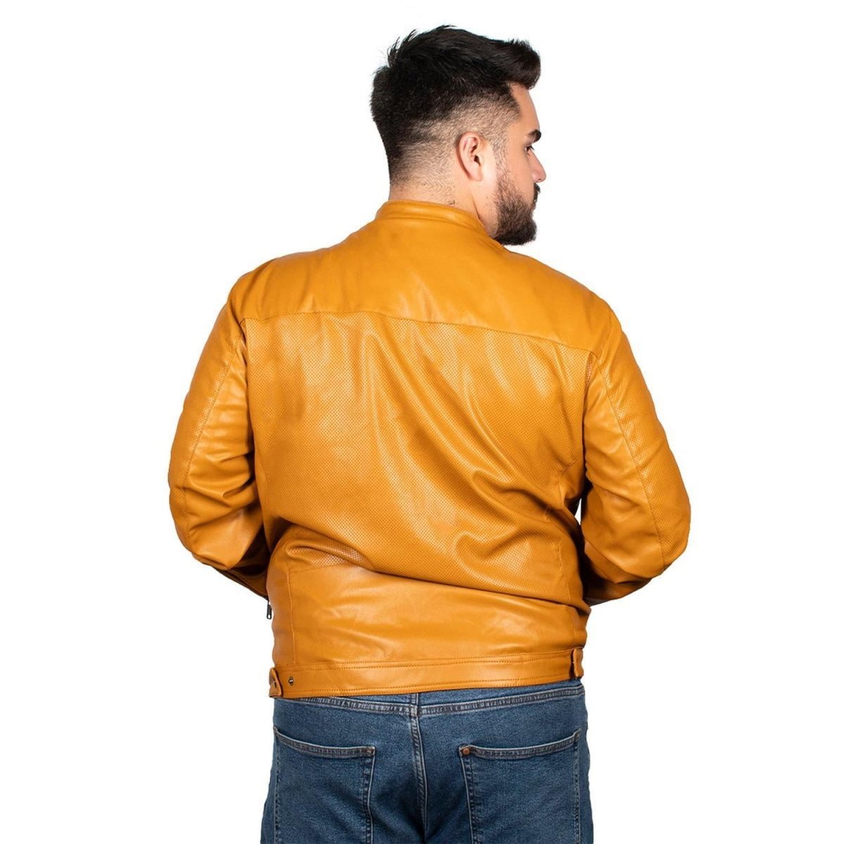 Chamarra de Vinipiel Lifestyle Hombre Plus Size - Greenlander