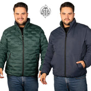 Chamarra Doblevista Capitonada Con Termo Sellado Greenlander Hombre Plus Size - Greenlander
