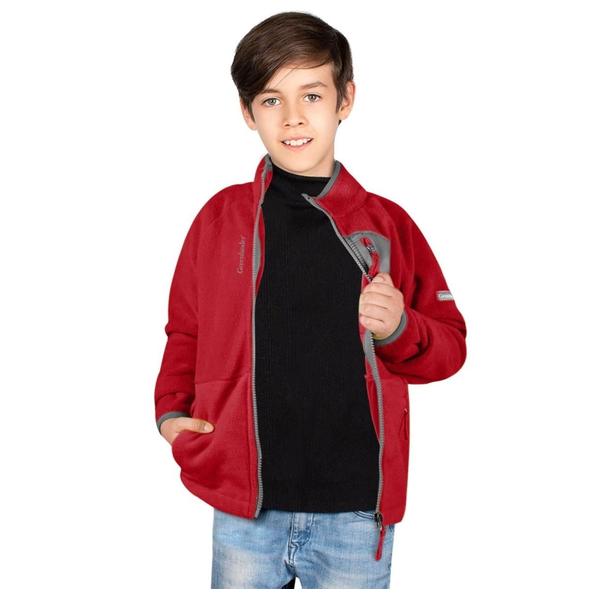 Chamarra Fleece Bolso Al Pecho Niño - Greenlander