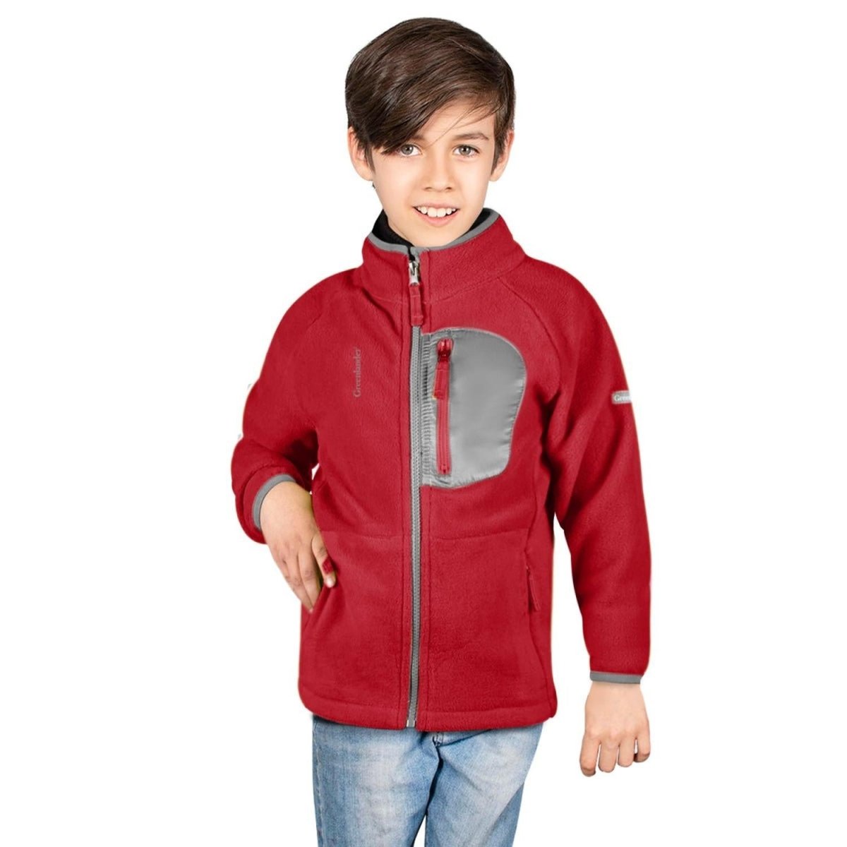 Chamarra Fleece Bolso Al Pecho Niño - Greenlander