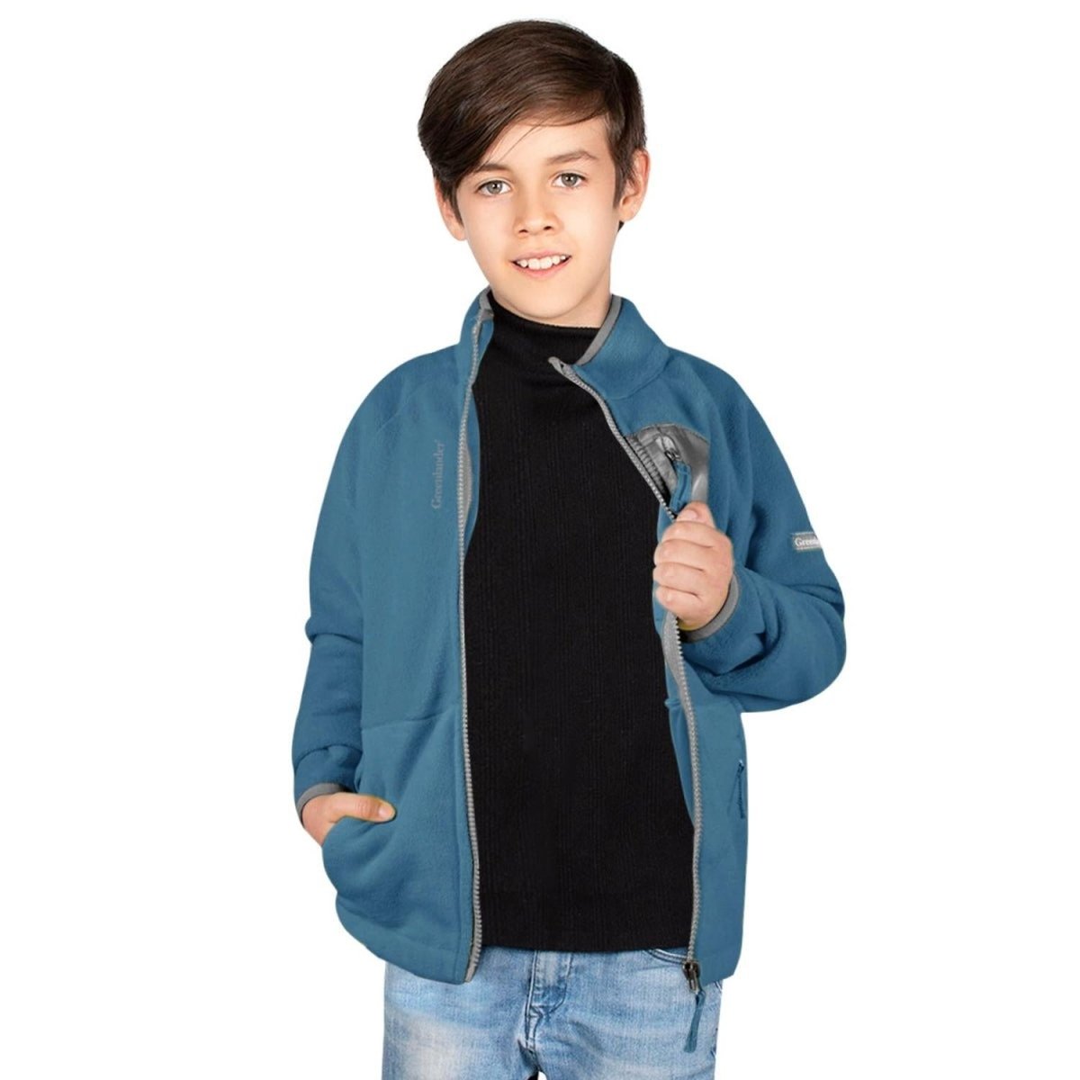 Chamarra Fleece Bolso Al Pecho Niño - Greenlander