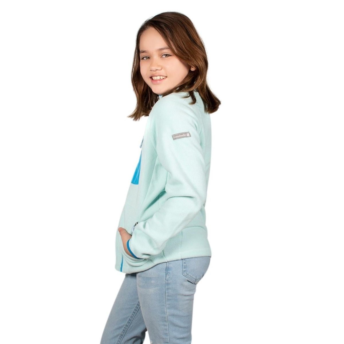 Chamarra Fleece Con Bolsas Niña - Greenlander