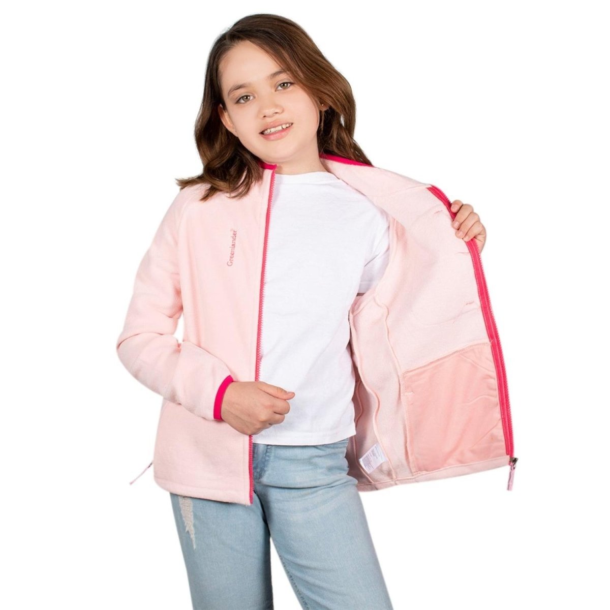 Chamarra Fleece Con Bolsas Niña - Greenlander