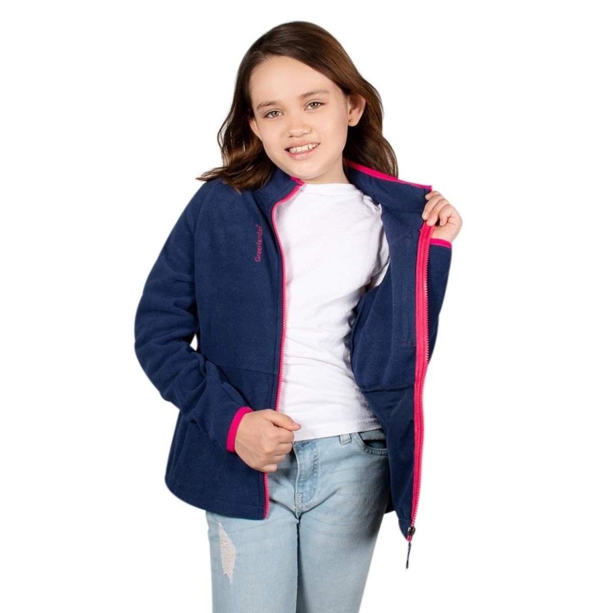 Chamarra Fleece Con Bolsas Niña - Greenlander