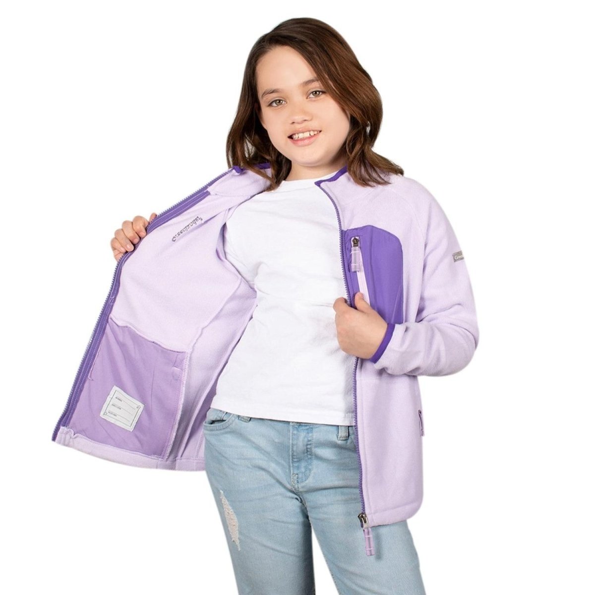 Chamarra Fleece Con Bolsas Niña - Greenlander