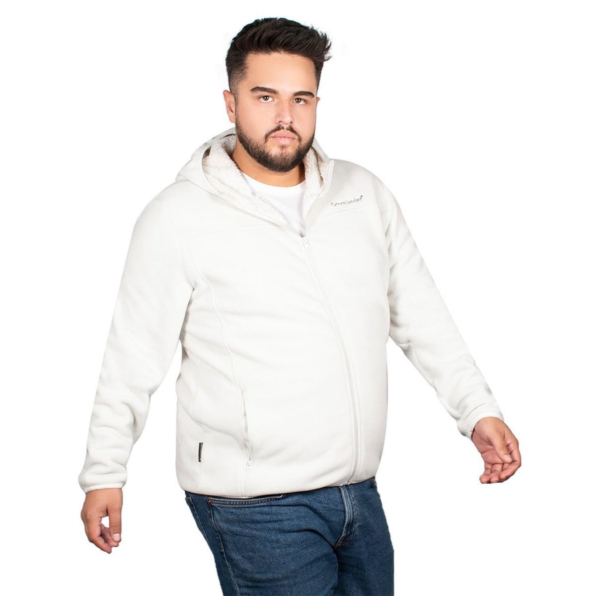 Chamarra Fleece Con Gorro Fijo Greenlander Hombre - Greenlander