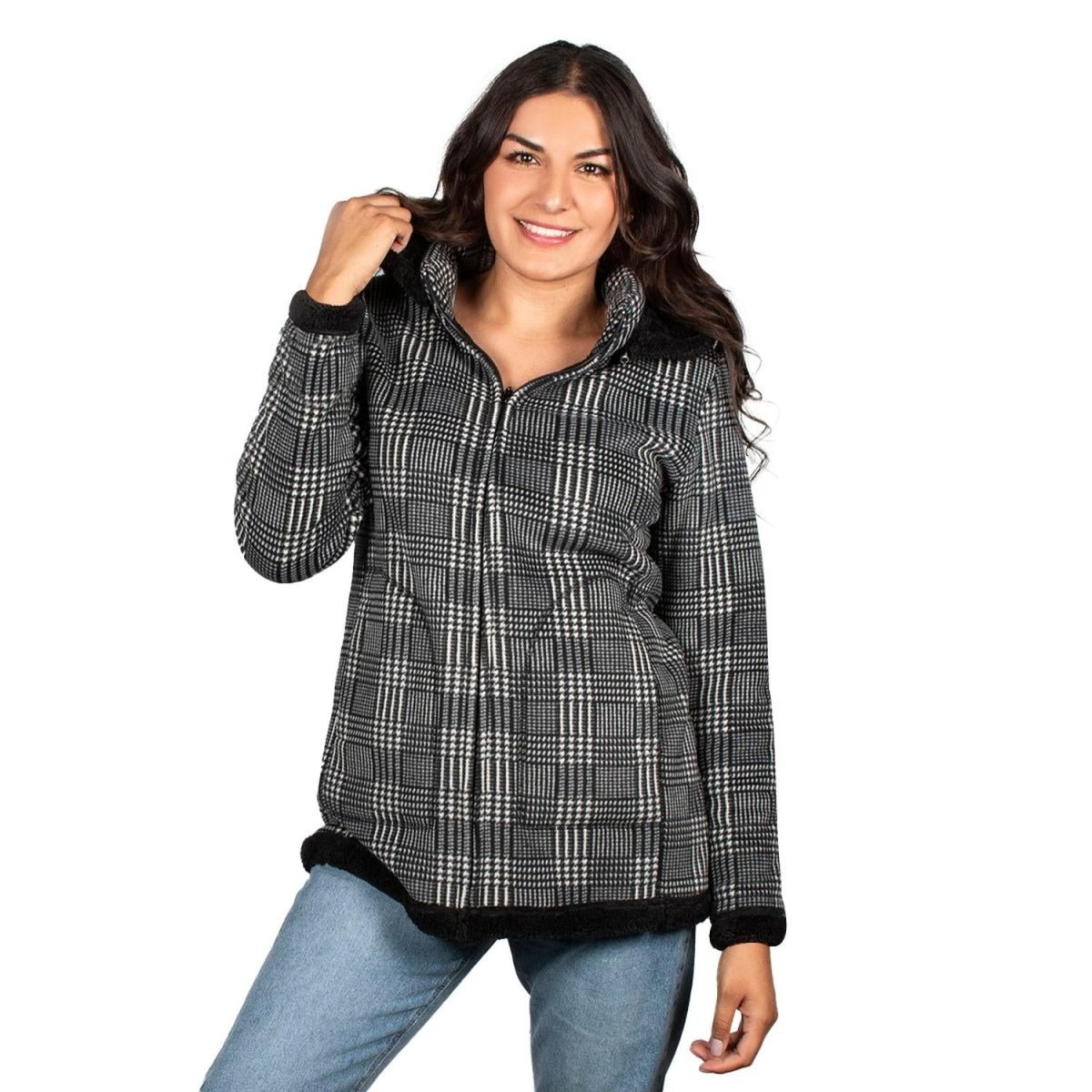 Chamarra Fleece Largo Forro Polar Comfort Greenlander Mujer Premium Collection - Greenlander