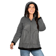 Chamarra Fleece Largo Forro Polar Comfort Greenlander Mujer Premium Collection - Greenlander