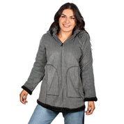 Chamarra Fleece Largo Forro Polar Comfort Greenlander Mujer Premium Collection - Greenlander