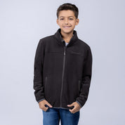 Chamarra fleece para niño con cuello alto y bolsillos Greenlander - Greenlander