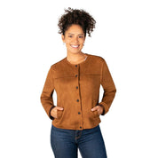 Chamarra Gamuza Botones Mujer - Greenlander