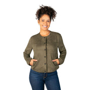 Chamarra Gamuza Botones Mujer - Greenlander