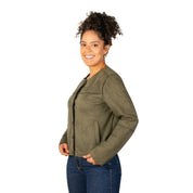 Chamarra Gamuza Botones Mujer - Greenlander