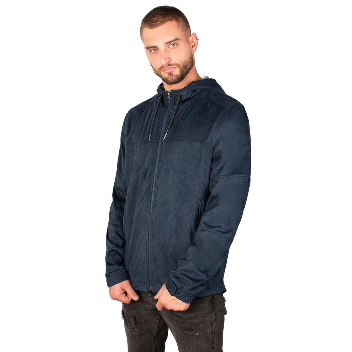 Chamarra Gamuza Con Gorro Hombre - Greenlander