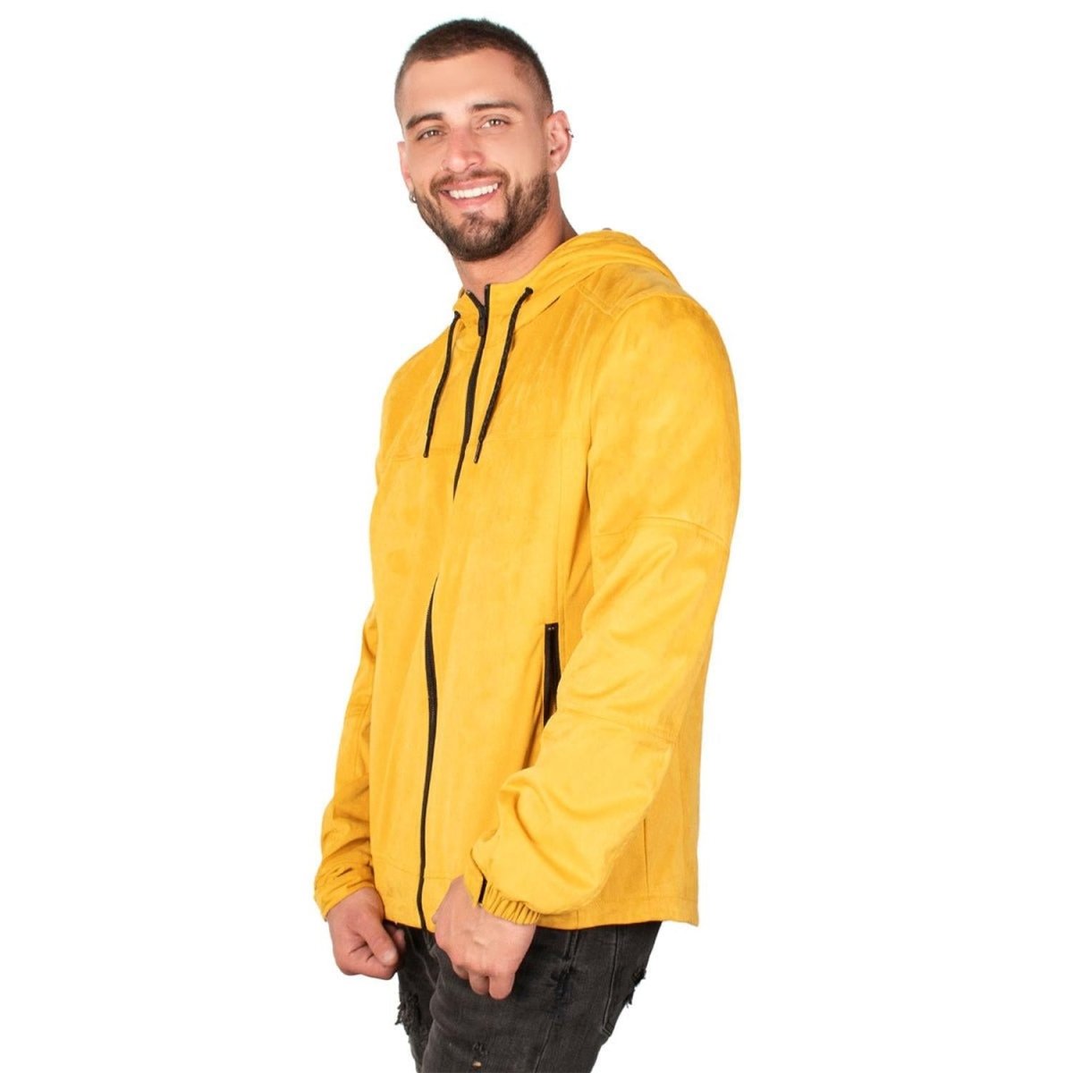 Chamarra Gamuza Con Gorro Hombre - Greenlander