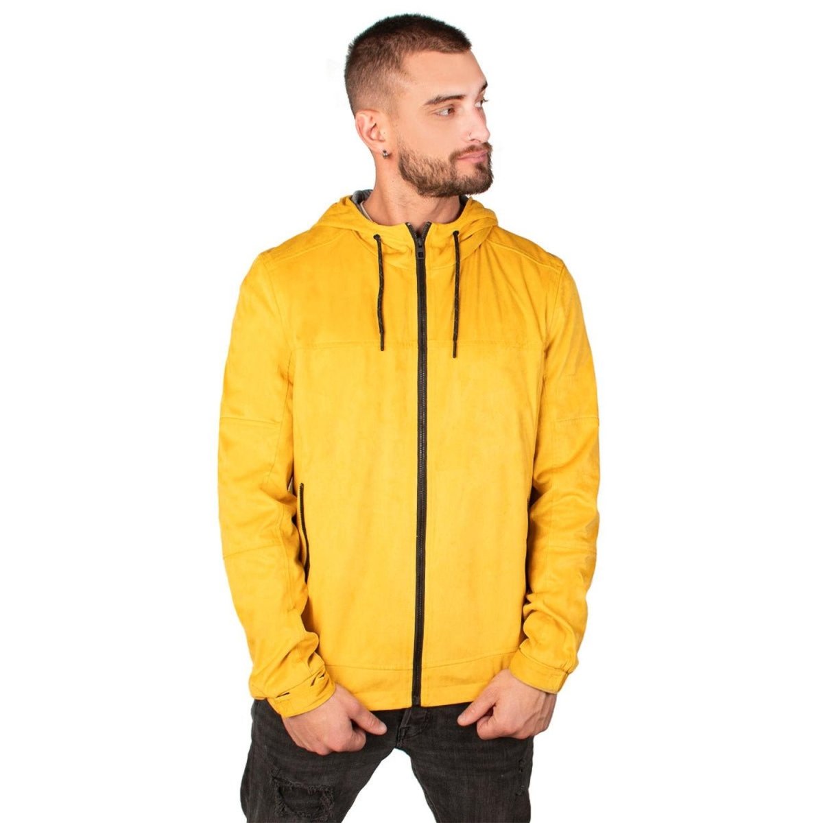 Chamarra Gamuza Con Gorro Hombre - Greenlander