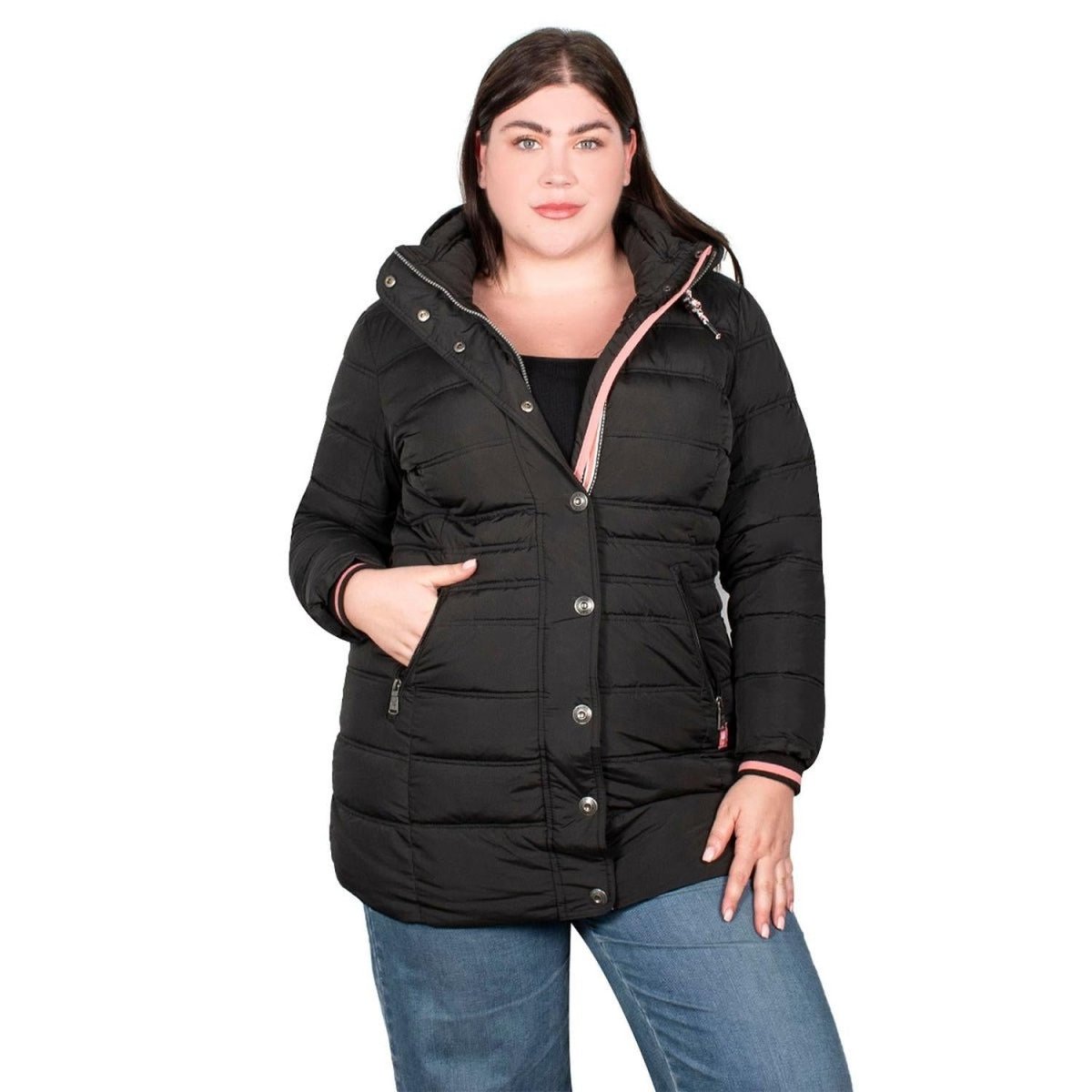 Chamarra Gorro Desmontable Mujer Premium Plus Size - Greenlander