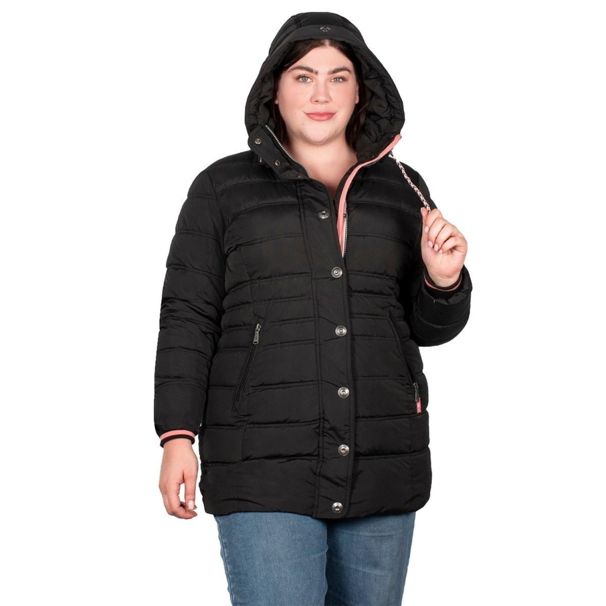Chamarra Gorro Desmontable Mujer Premium Plus Size - Greenlander