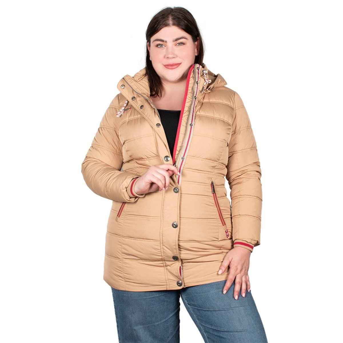 Chamarra Gorro Desmontable Mujer Premium Plus Size - Greenlander