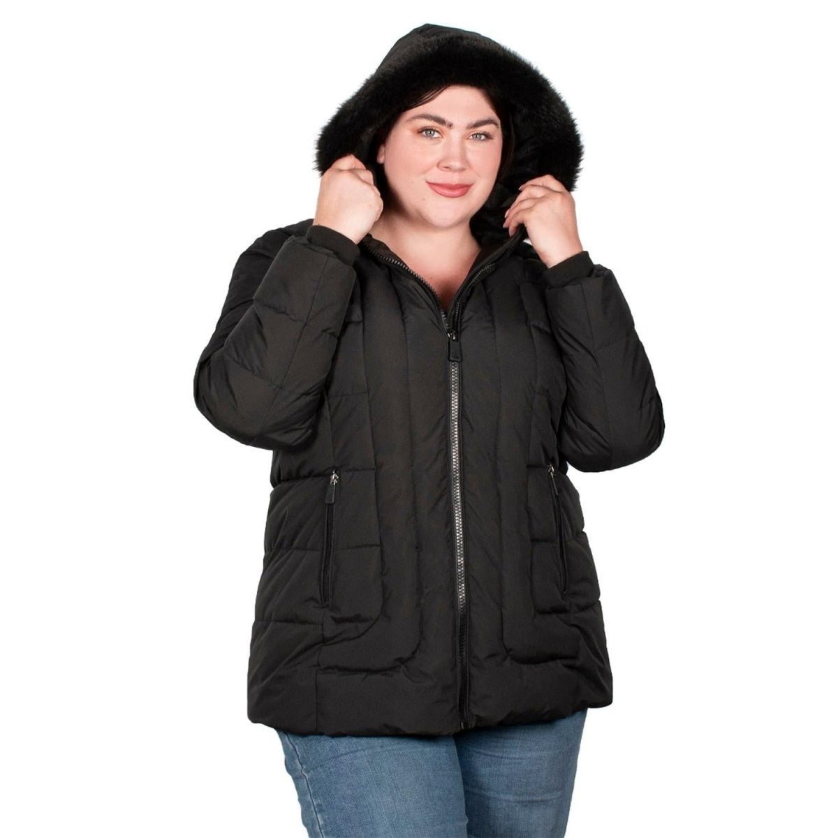 Chamarra Gorro Desmontable Mujer Premium Plus Size - Greenlander