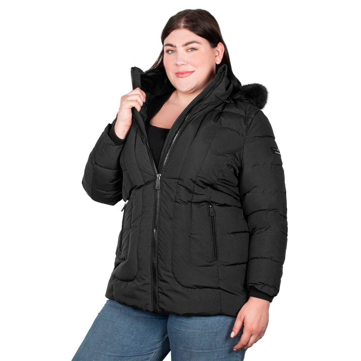 Chamarra Gorro Desmontable Mujer Premium Plus Size - Greenlander