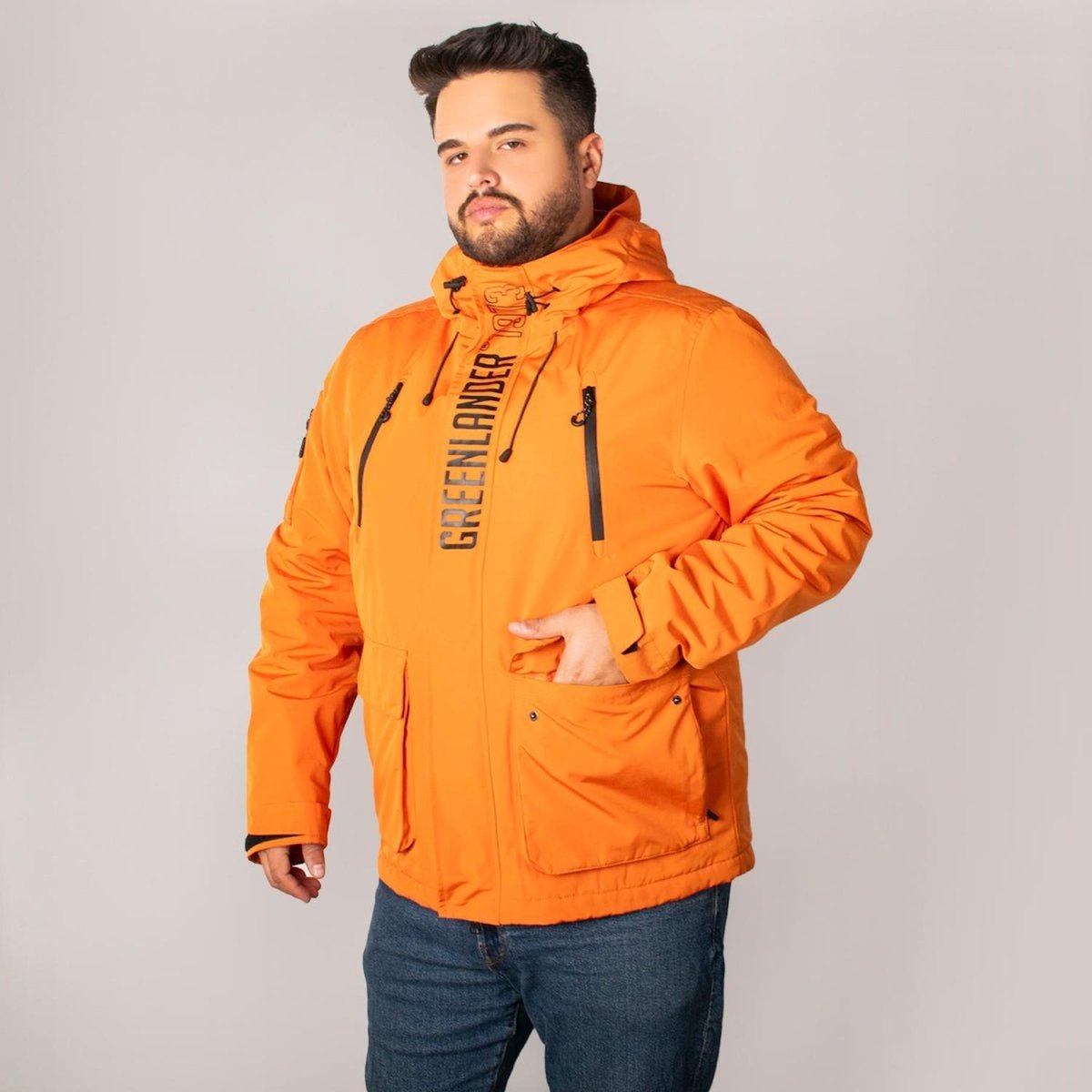 Chamarra Hombre Rompevientos Tallas Extra Greenlander - Greenlander