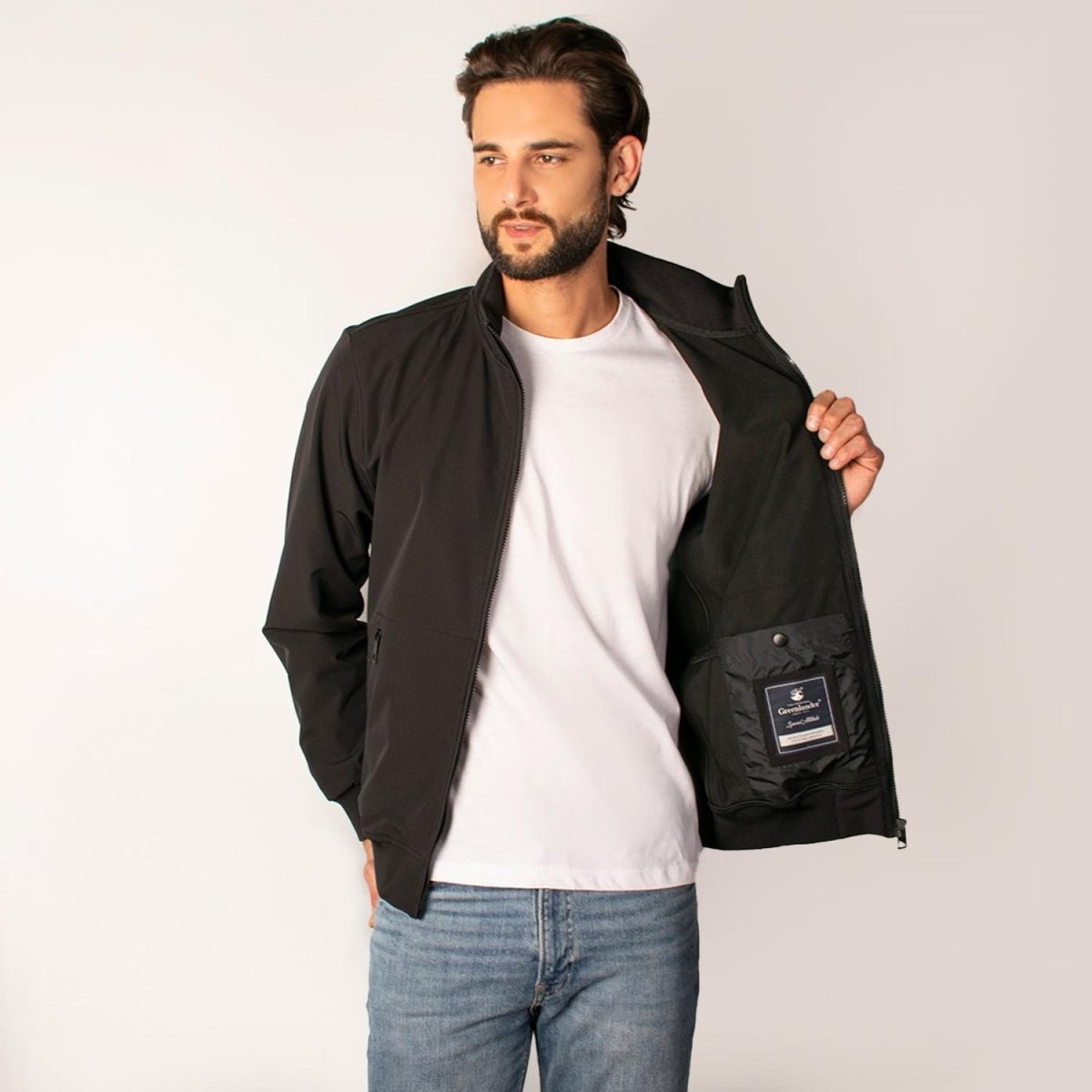 Chamarra Hombre Softshell Ligera Tipo Bomber Greenlander - Greenlander