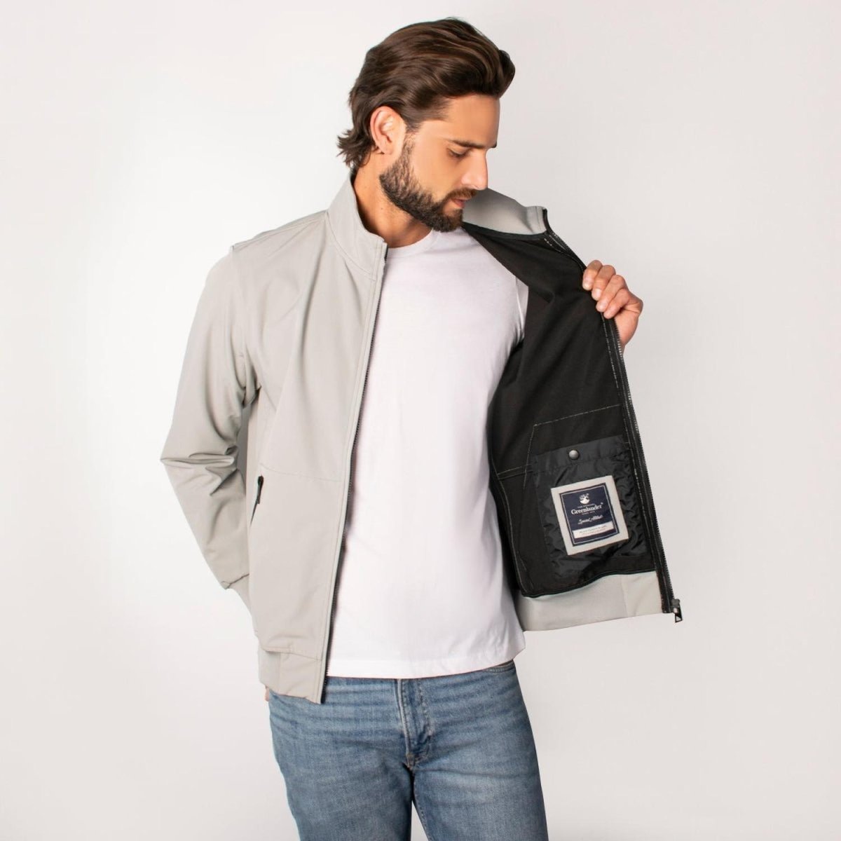 Chamarra Hombre Softshell Ligera Tipo Bomber Greenlander - Greenlander