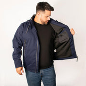 Chamarra Hombre Talla Extra Rompevientos con Forro y Gorro Desmontable Greenlander - Greenlander