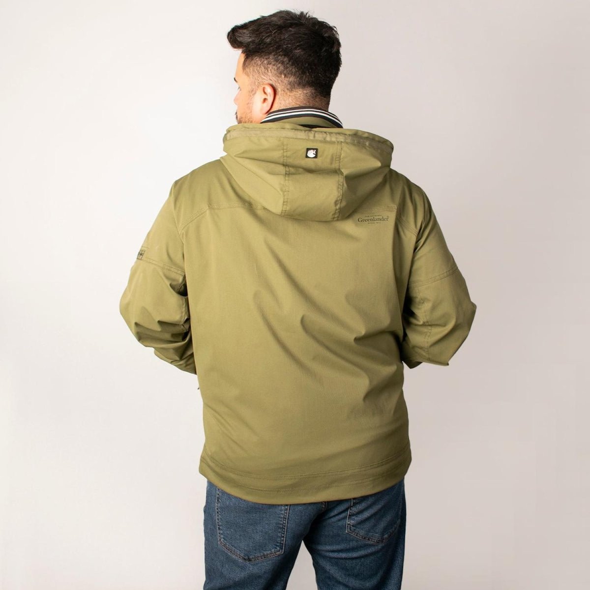 Chamarra Hombre Talla Extra Rompevientos con Forro y Gorro Desmontable Greenlander - Greenlander