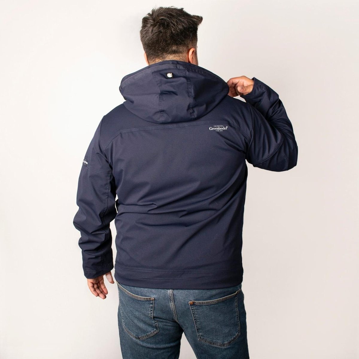 Chamarra Hombre Talla Extra Rompevientos con Forro y Gorro Desmontable Greenlander - Greenlander