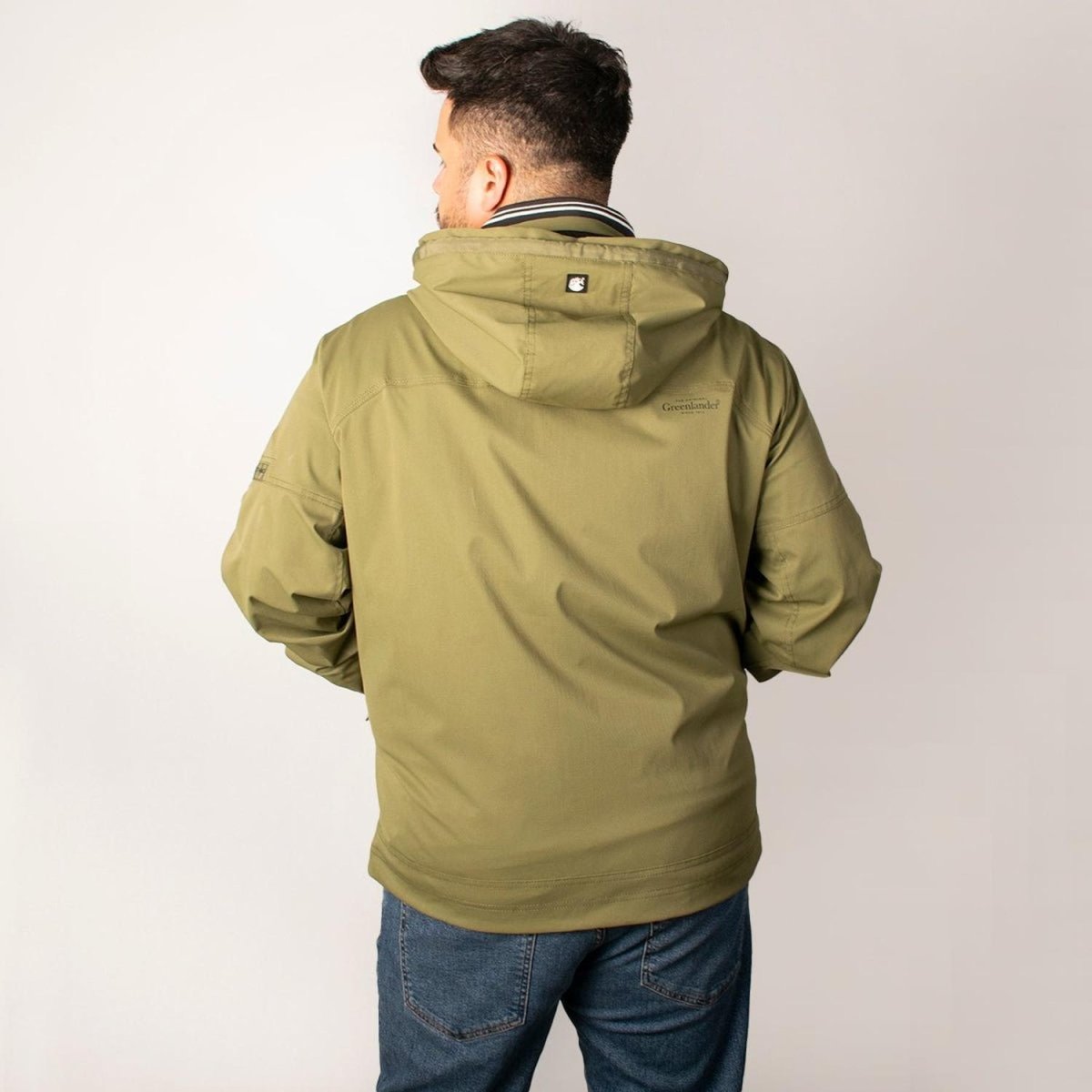 Chamarra Hombre Talla Extra Rompevientos con Forro y Gorro Desmontable Greenlander - Greenlander