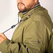 Chamarra Hombre Talla Extra Rompevientos con Forro y Gorro Desmontable Greenlander - Greenlander