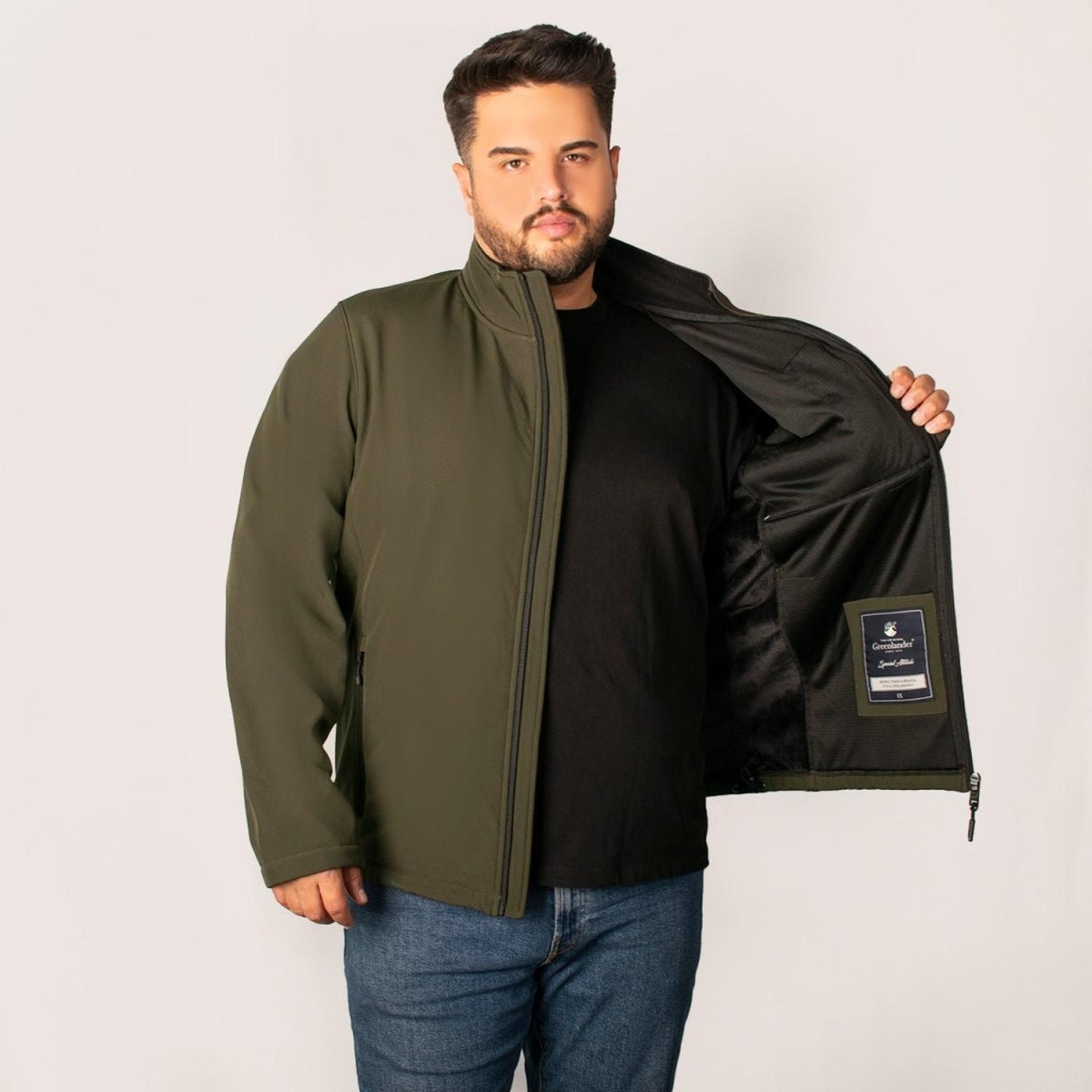 Chamarra Hombre Tallas Extra con Forro Polar Greenlander - Greenlander