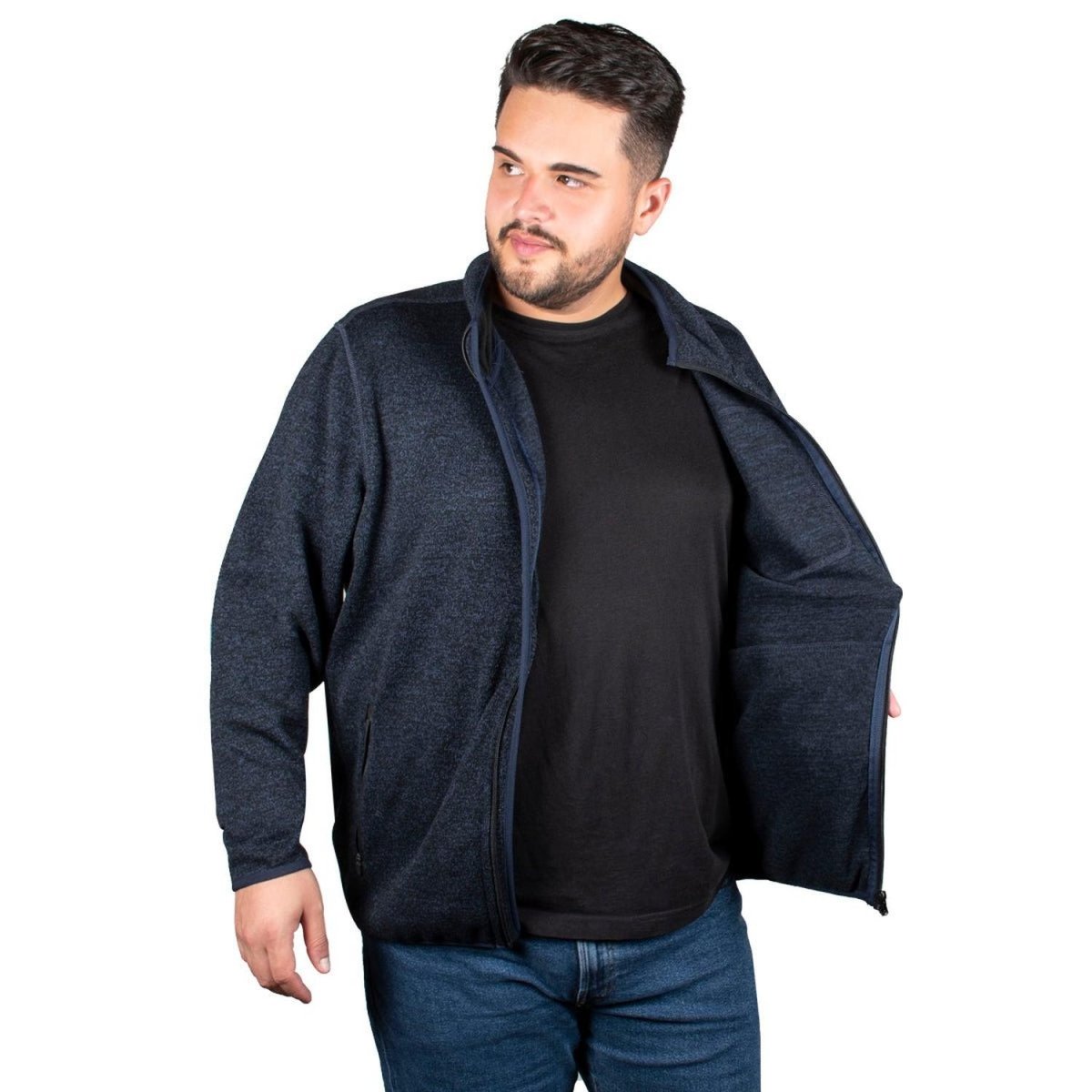 Chamarra Knit Hombre Plus Size - Greenlander