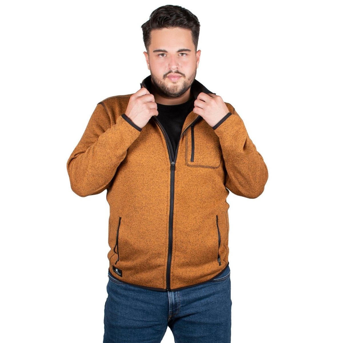 Chamarra Knit Hombre Plus Size - Greenlander