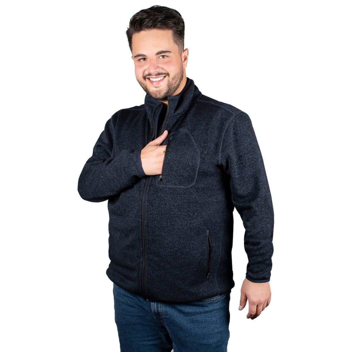 Chamarra Knit Hombre Plus Size - Greenlander