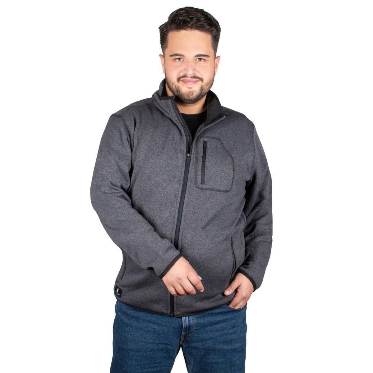 Chamarra Knit Hombre Plus Size - Greenlander