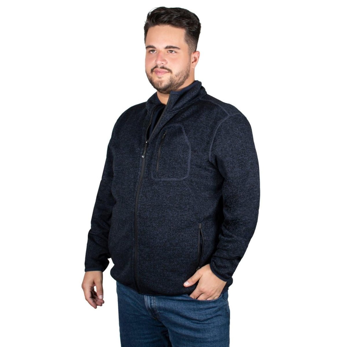 Chamarra Knit Hombre Plus Size - Greenlander