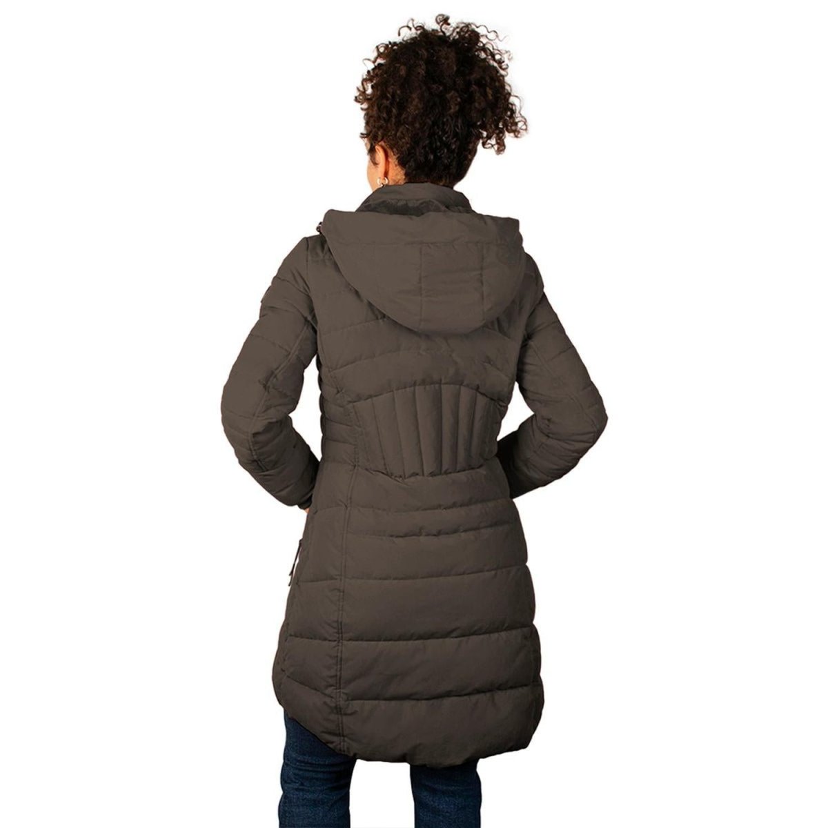 Chamarra Larga Capitonada con Gorro Desmontable para Mujer - Greenlander