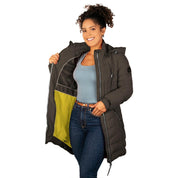 Chamarra Larga Capitonada con Gorro Desmontable para Mujer - Greenlander