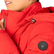 Chamarra Larga Capitonada con Gorro Desmontable para Mujer - Greenlander