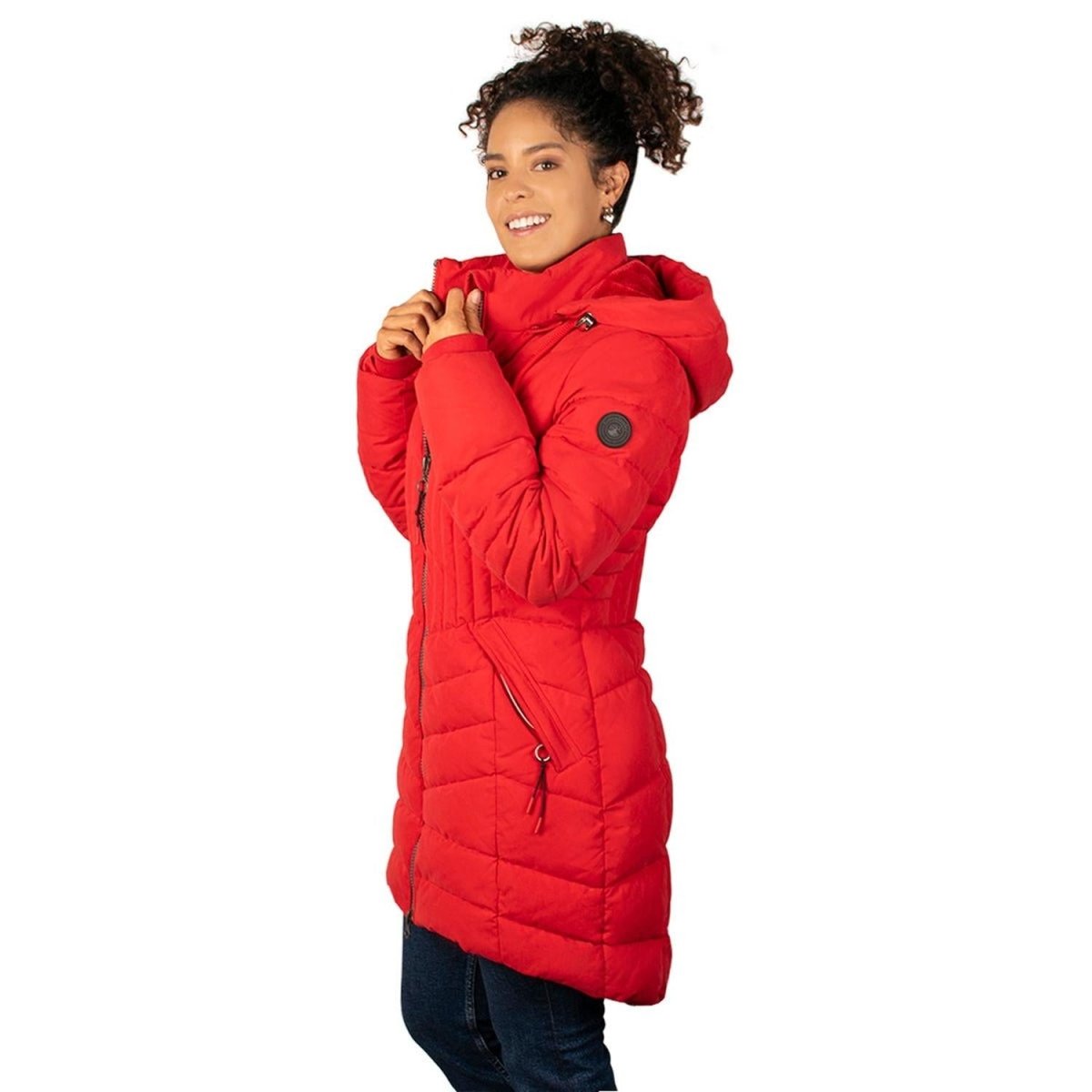Chamarra Larga Capitonada con Gorro Desmontable para Mujer - Greenlander