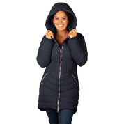 Chamarra Larga Capitonada con Gorro Desmontable para Mujer - Greenlander