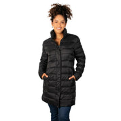 Chamarra Larga Capitonada De Pluma Mujer Greenlander - Greenlander