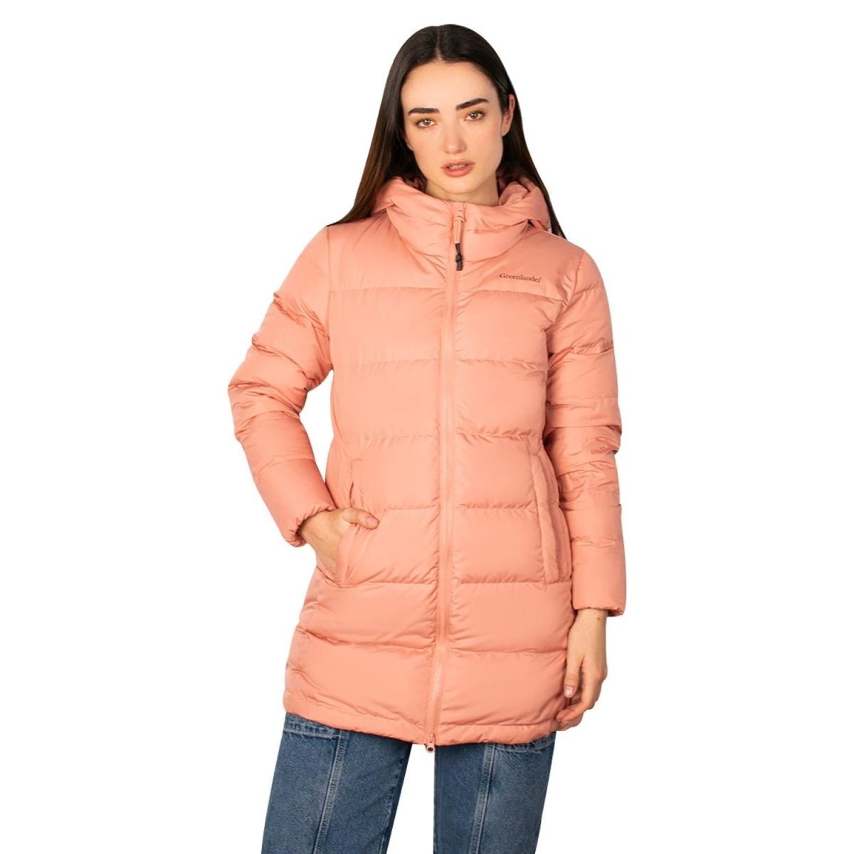 Chamarra Larga Capitonada de Pluma para Mujer - Greenlander